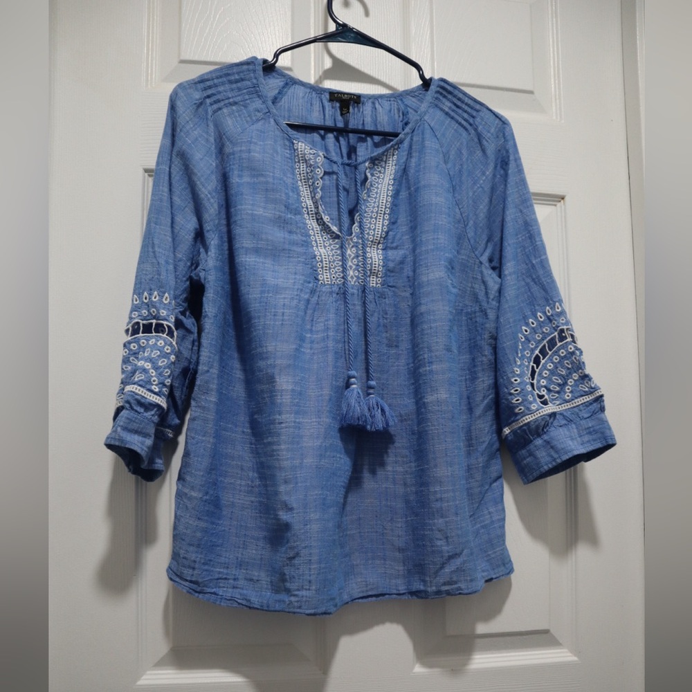 Talbots Embroidered shirt